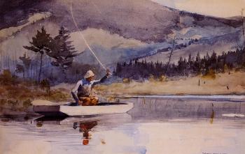 Winslow Homer : Quiet Pool on a Sunny Day